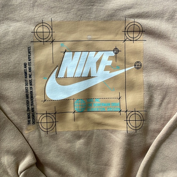 NEW! NIKE TAN 2-PIECE SWEATSHIRT AND SWEATPANTS SET. SIZE 4T. BOYS. - Picture 6 of 8